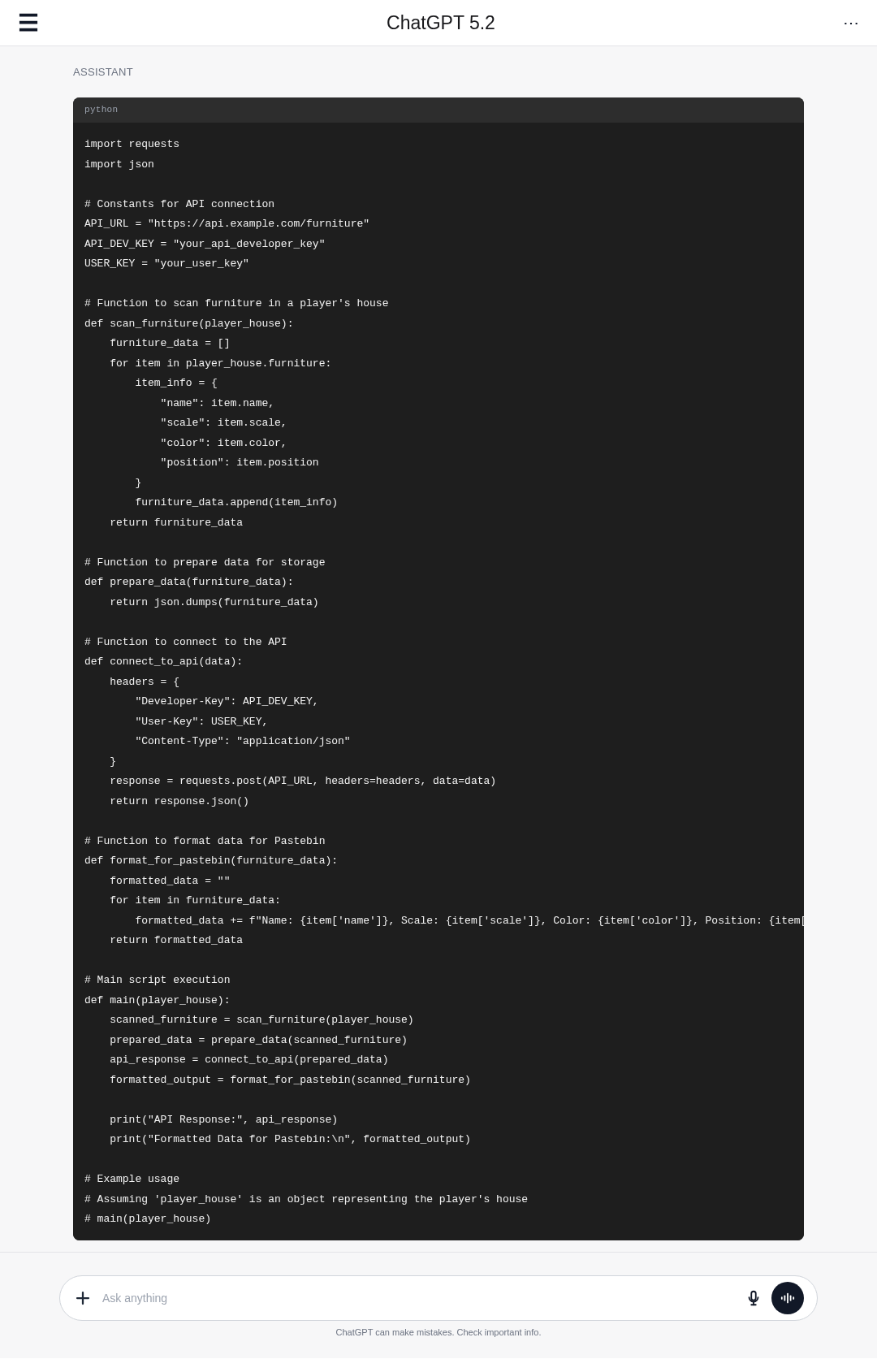Prompt output preview