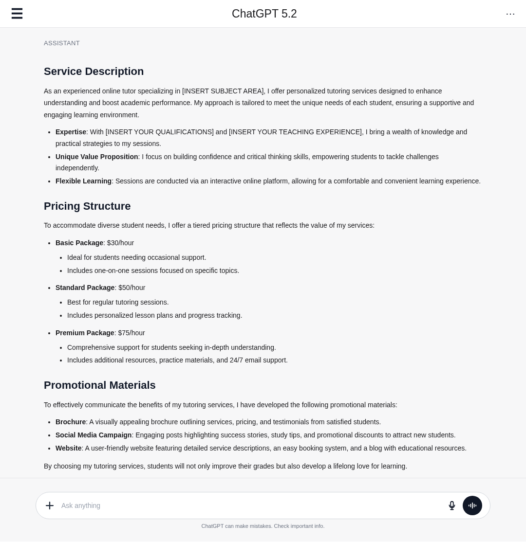 Prompt output preview full image
